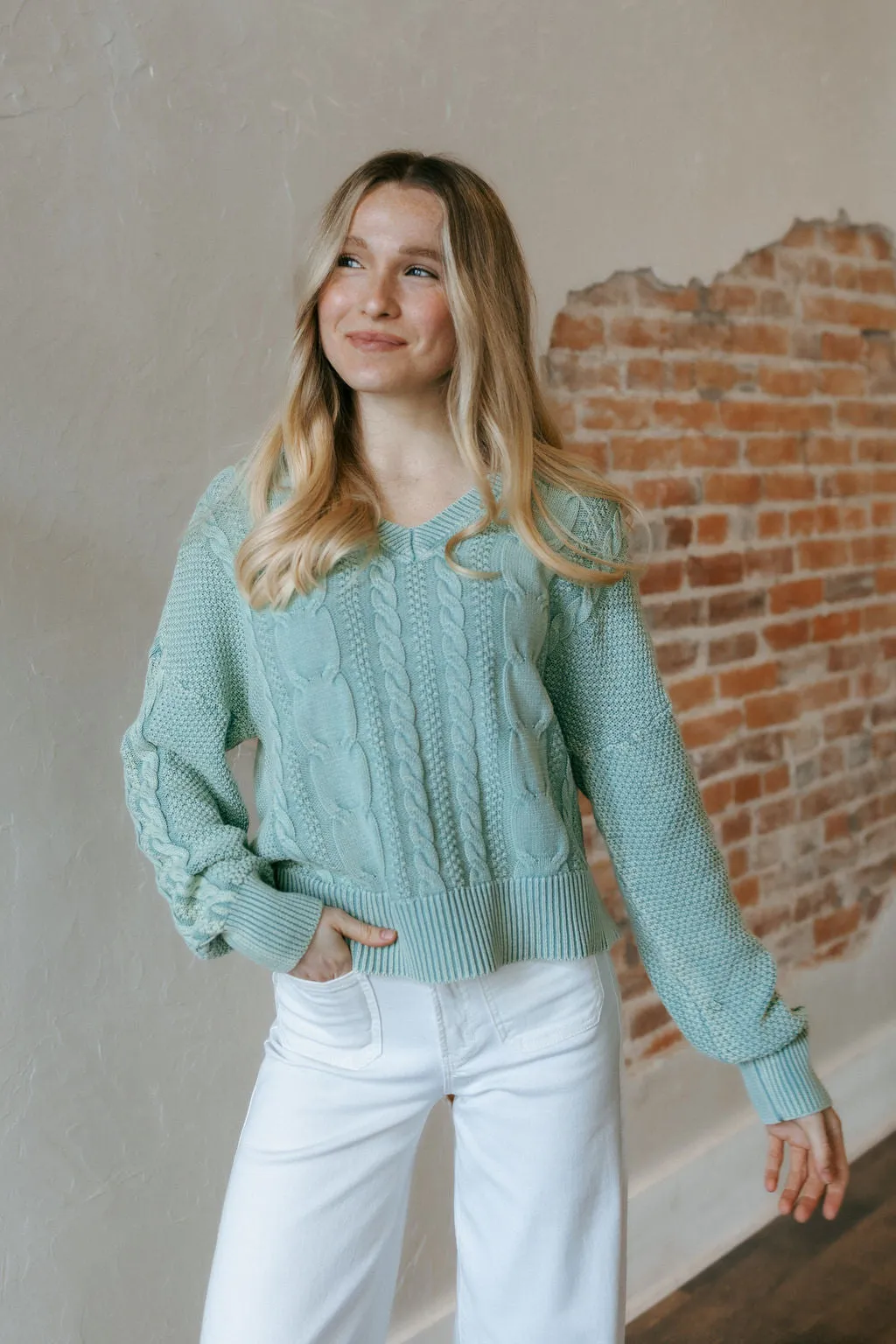 Harriet Sweater, Blue Surf