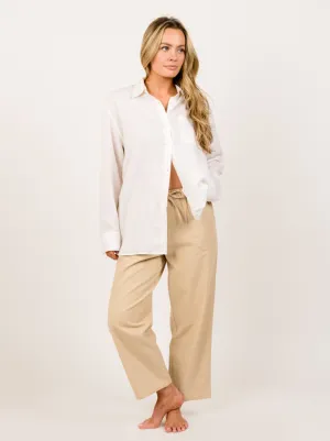 Harris Oversized Linen Button Down Shirt