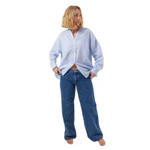 Heidi Cotton Shirt in Blue Stripe