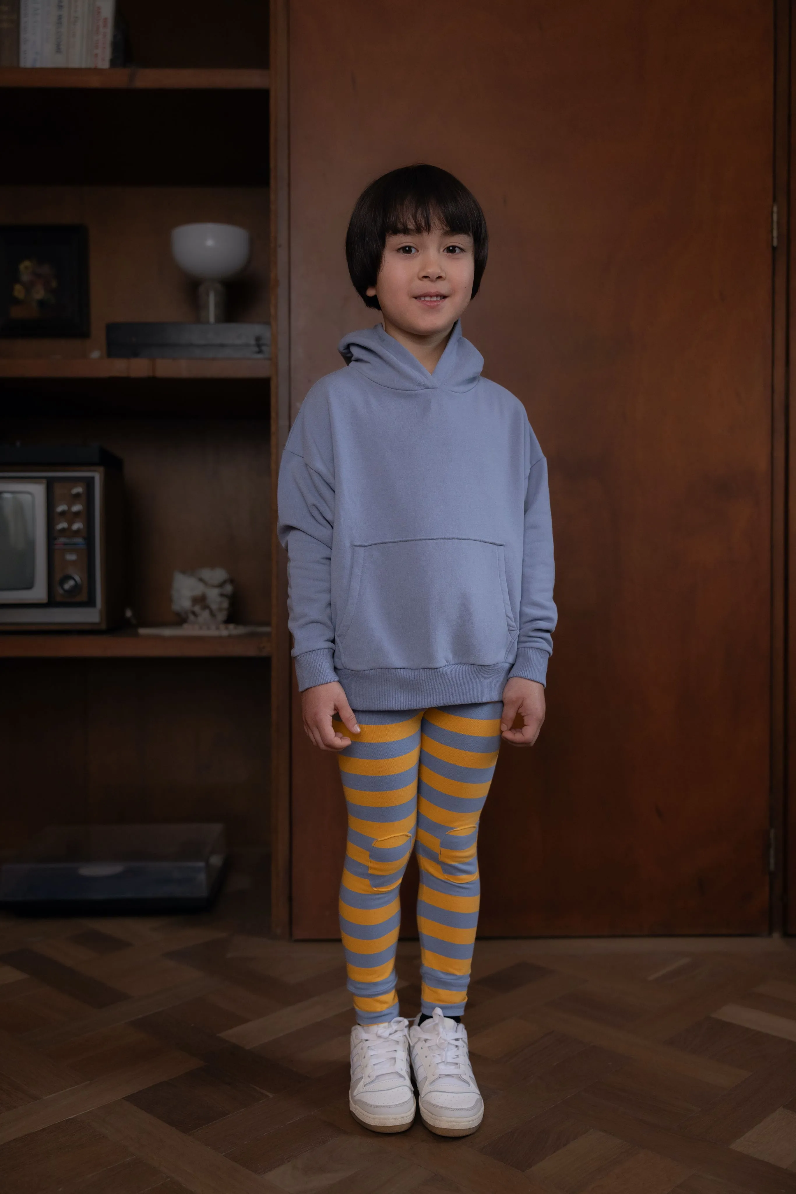 Hoodie Greyish Blue