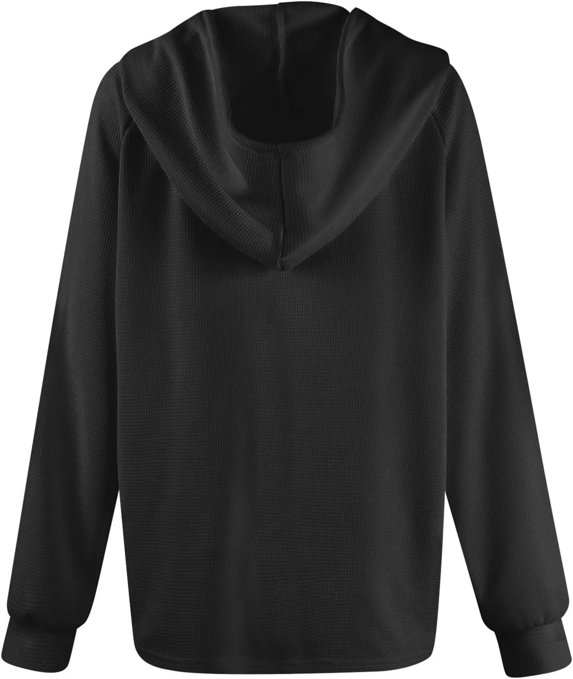Hoodies For Women, Trendy V Neck Drawstring Long Sleeve Sweatshirts With Hood Comfy Streetwear Fall Pullover Tops