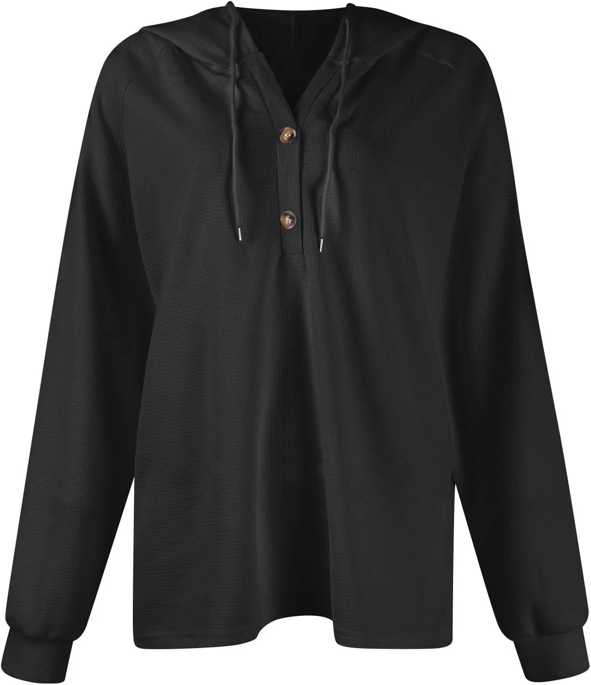 Hoodies For Women, Trendy V Neck Drawstring Long Sleeve Sweatshirts With Hood Comfy Streetwear Fall Pullover Tops