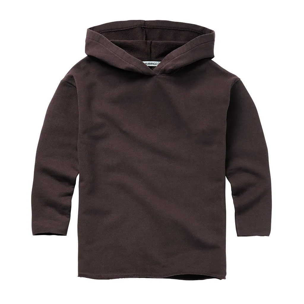Hoody Raw Edge Plum