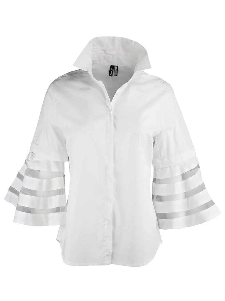 Illusion Button Down with a Flare