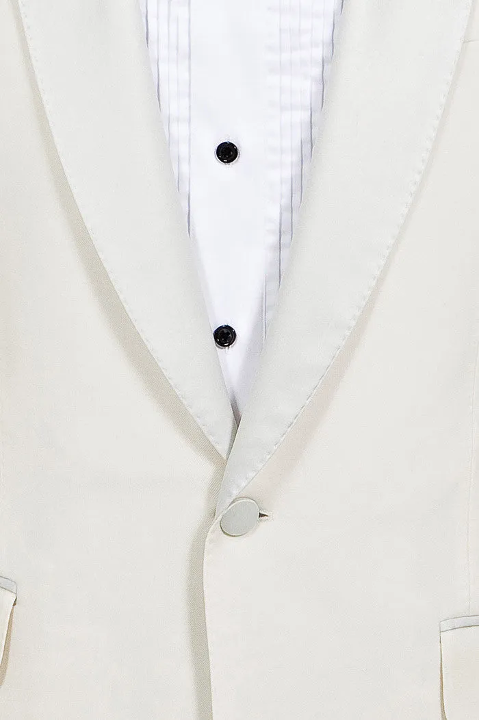Ivory Dinner Jacket - Super 100s, 100% Wool