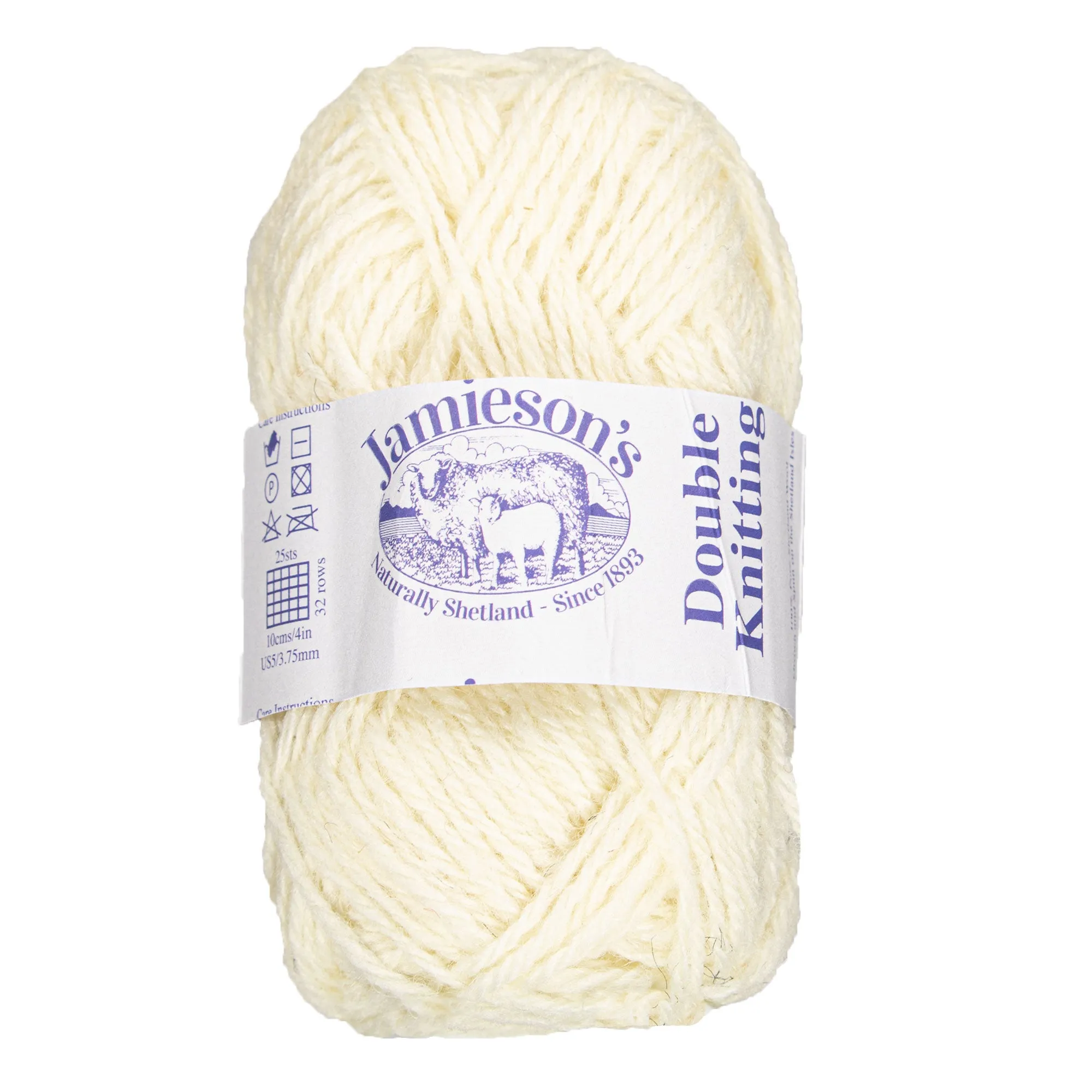 Jamieson's of Shetland Double Knitting Yarn - 104 Natural White