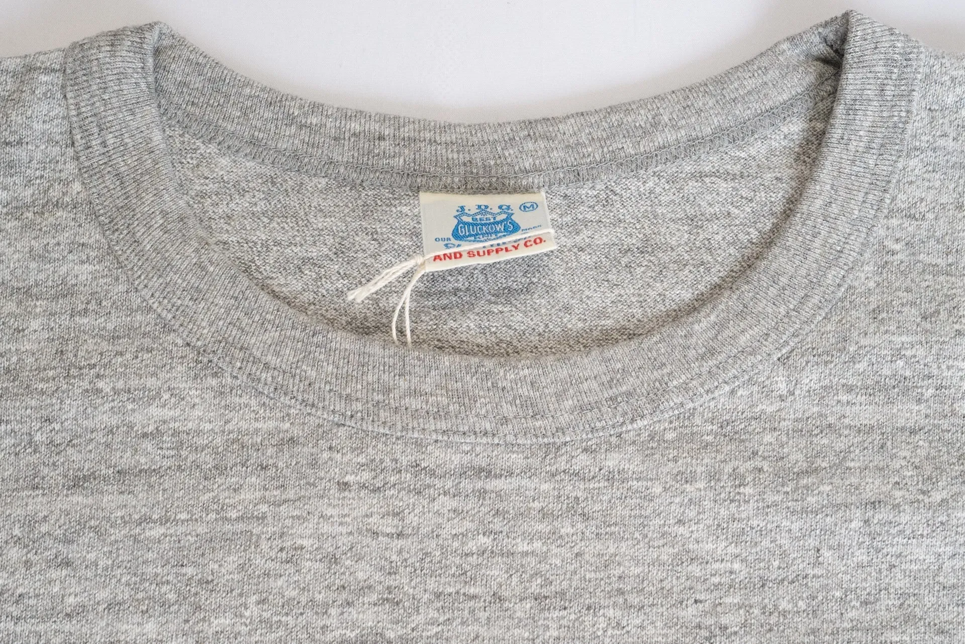 John Gluckow X Warehouse Co. 6oz 'SC Gym' Loopwheeled Tee (Heather Grey)