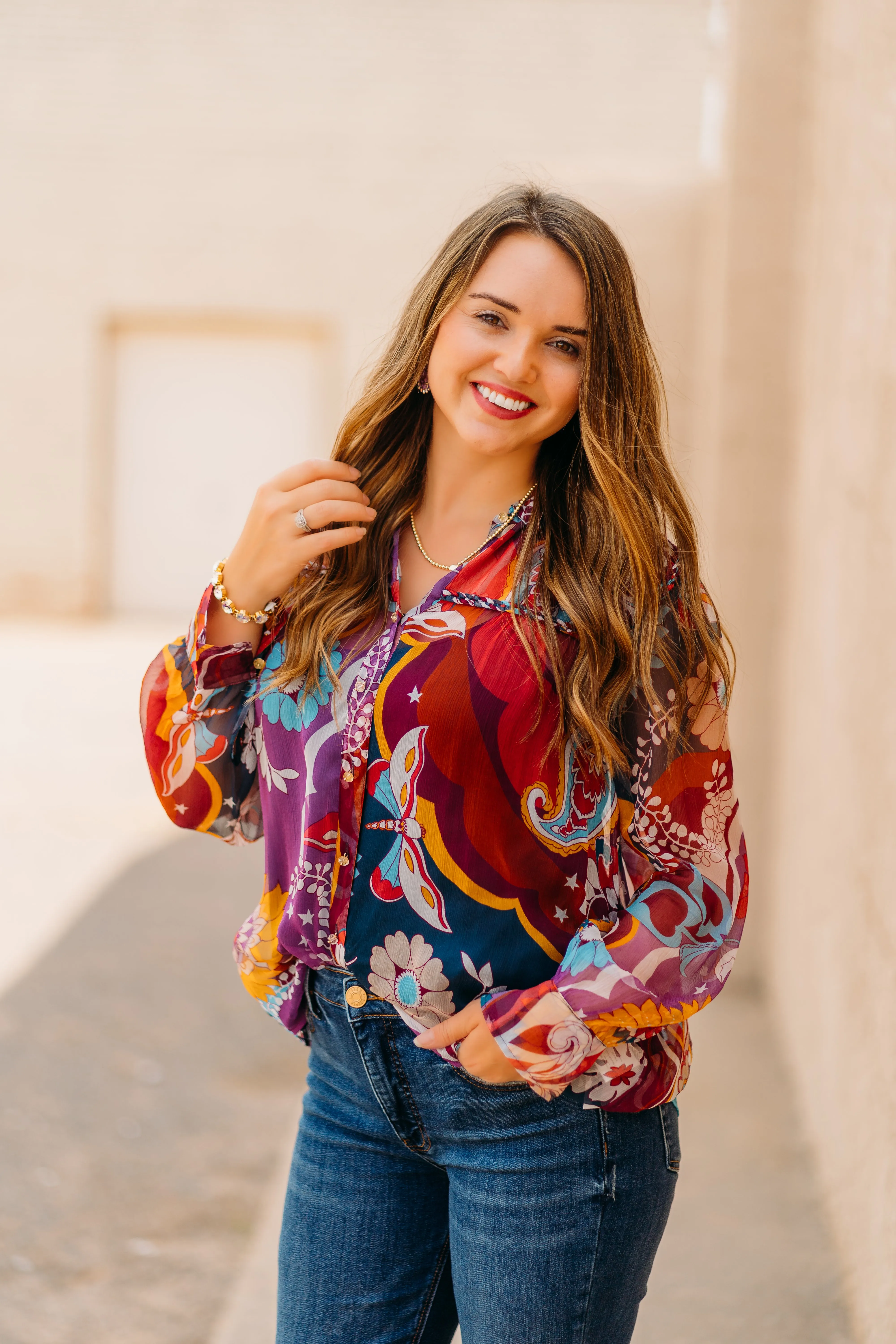 Johnny Was: Katerina Braided Blouse in Tavie L17524-8