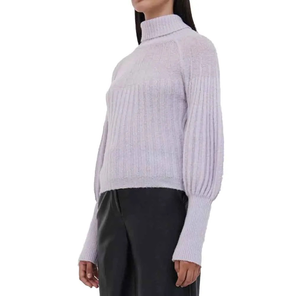 Jonathan Simkhai Rachel Sheer Alpaca Turtleneck Sweater
