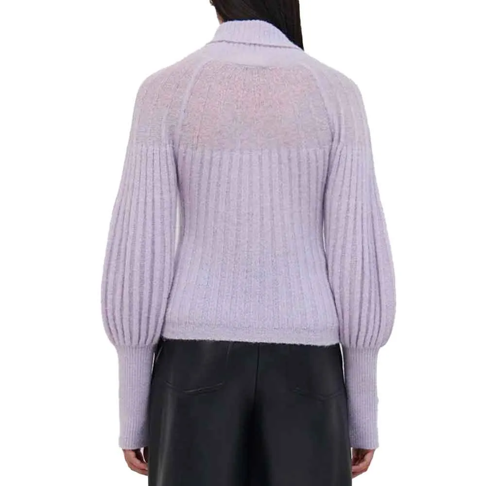 Jonathan Simkhai Rachel Sheer Alpaca Turtleneck Sweater