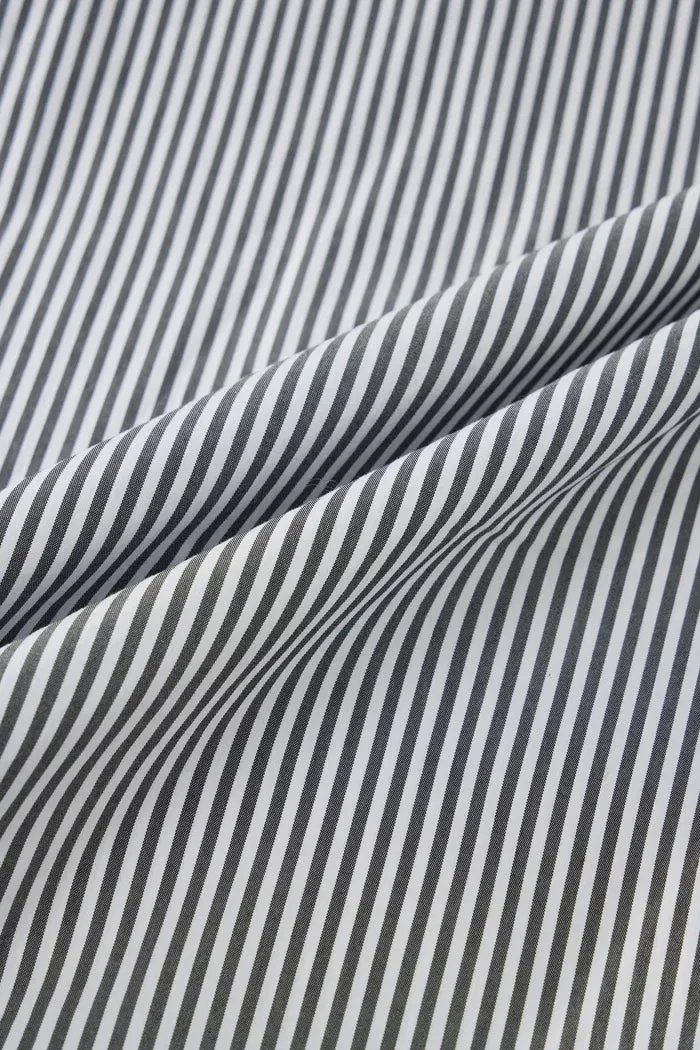 Jura Wrinkle Resistant Striped Shirt in Japanese Cotton Poplin