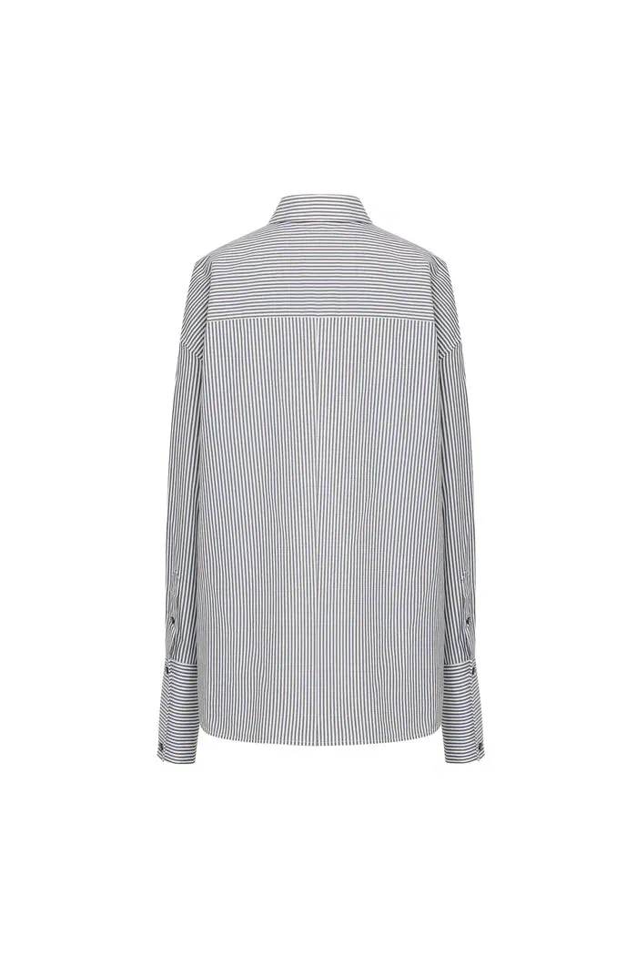 Jura Wrinkle Resistant Striped Shirt in Japanese Cotton Poplin