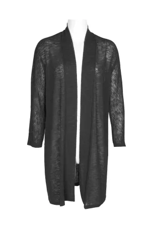 Kasper Open Front Dolman Sleeve Duster Onion Skin Cardigan