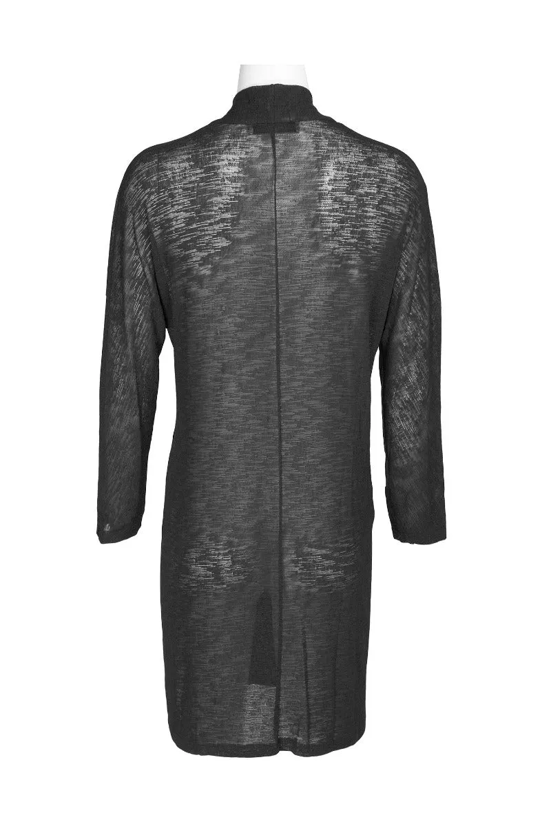 Kasper Open Front Dolman Sleeve Duster Onion Skin Cardigan