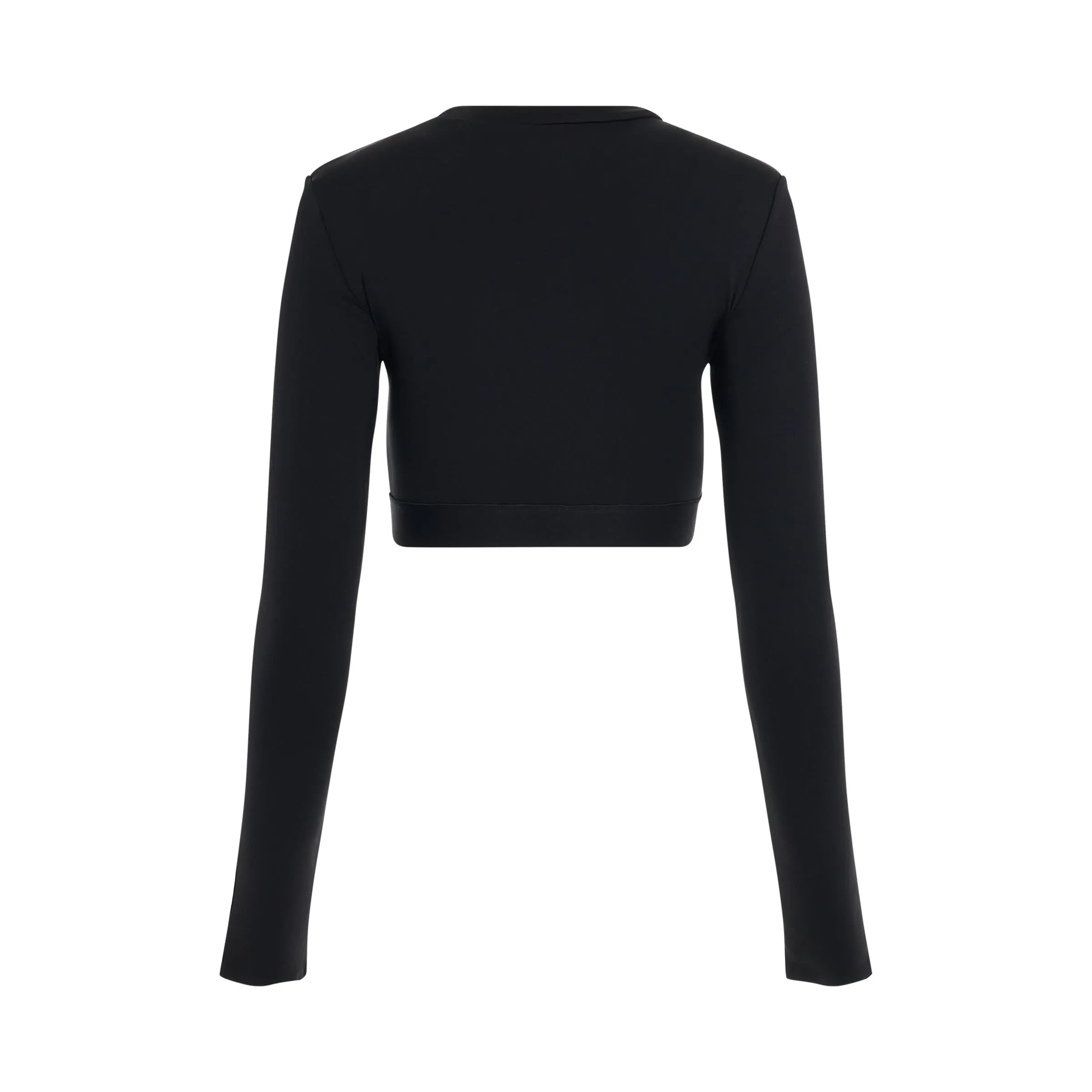 Logoband Long-Sleeves Tops in Black