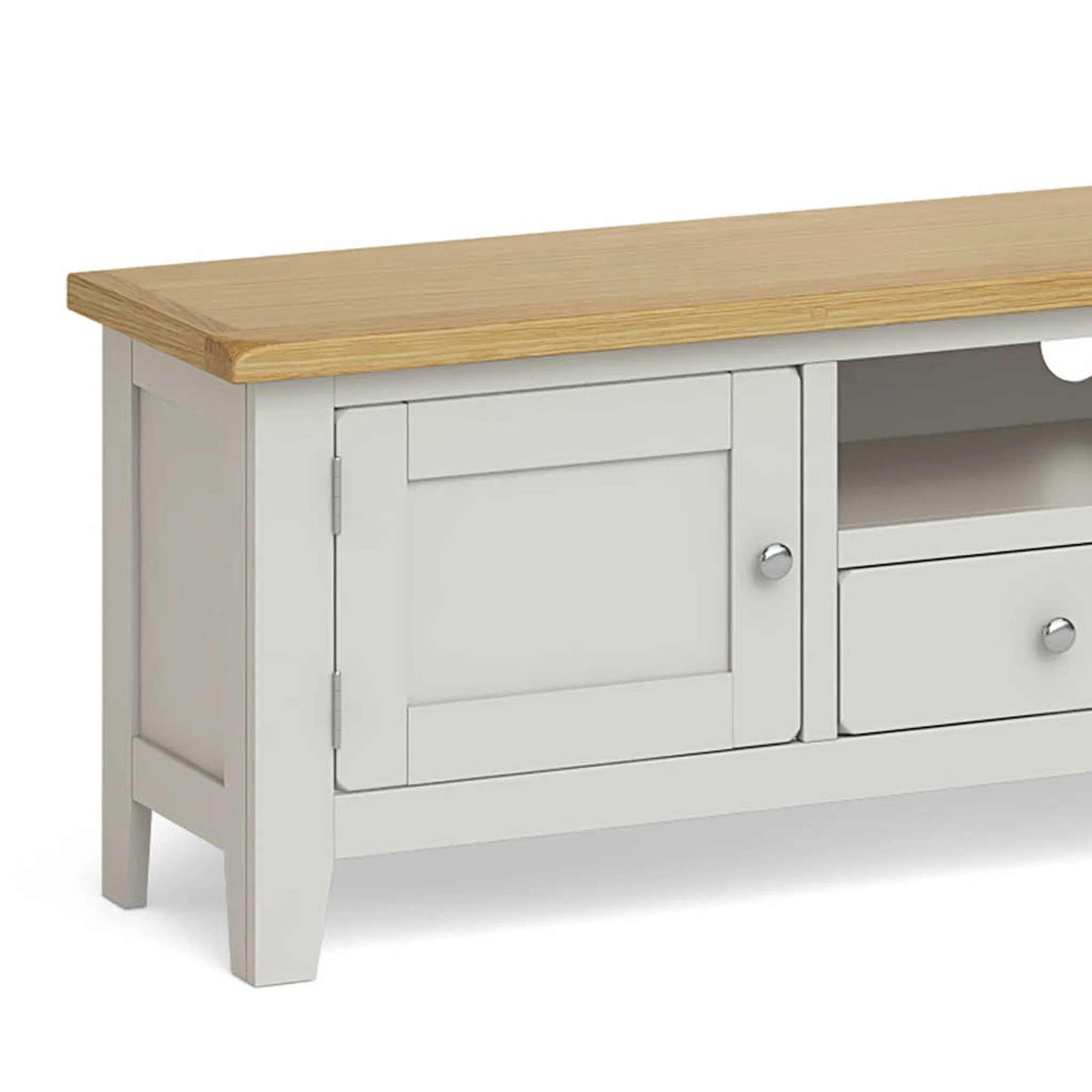 Lundy Grey 180cm Extra Large TV Stand