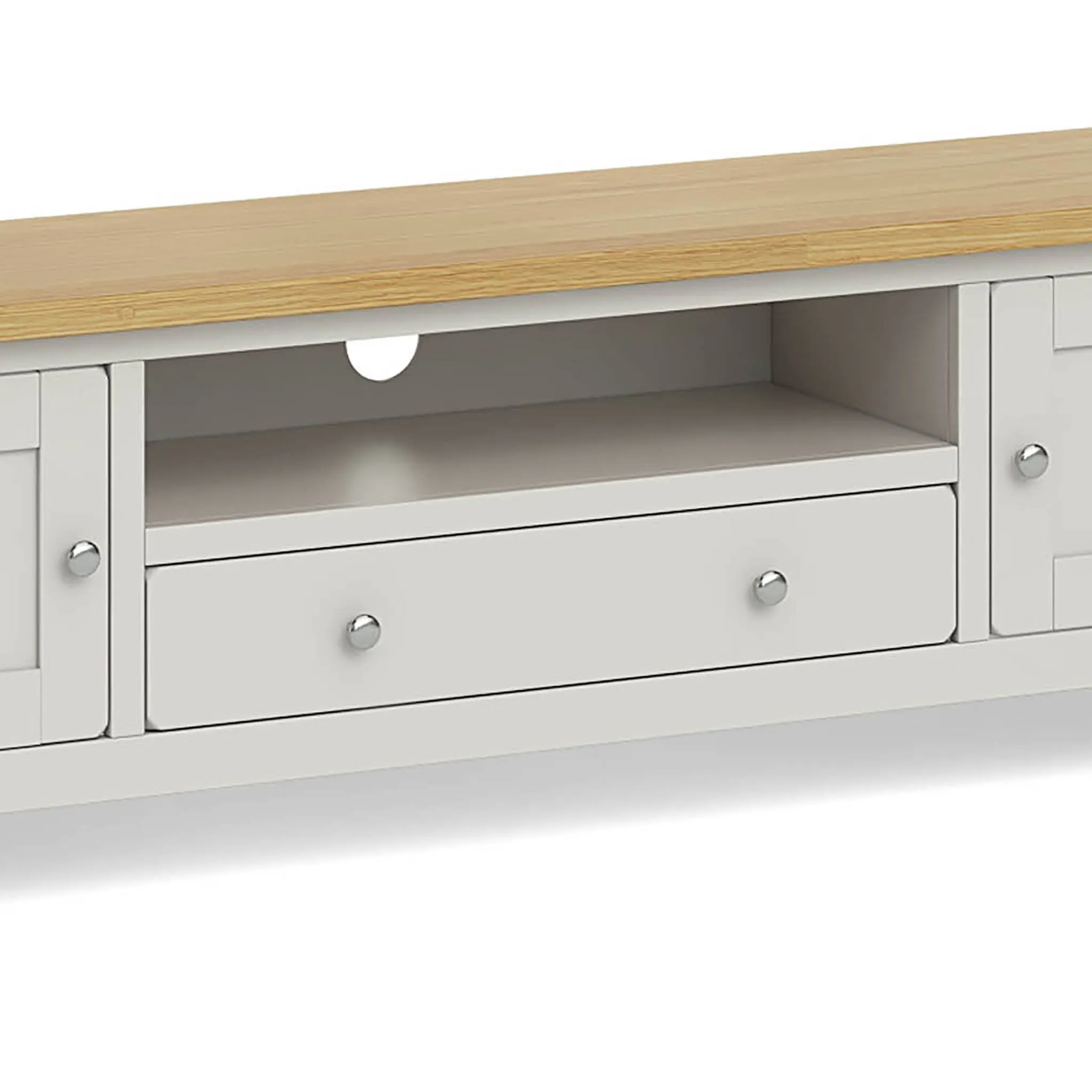 Lundy Grey 180cm Extra Large TV Stand