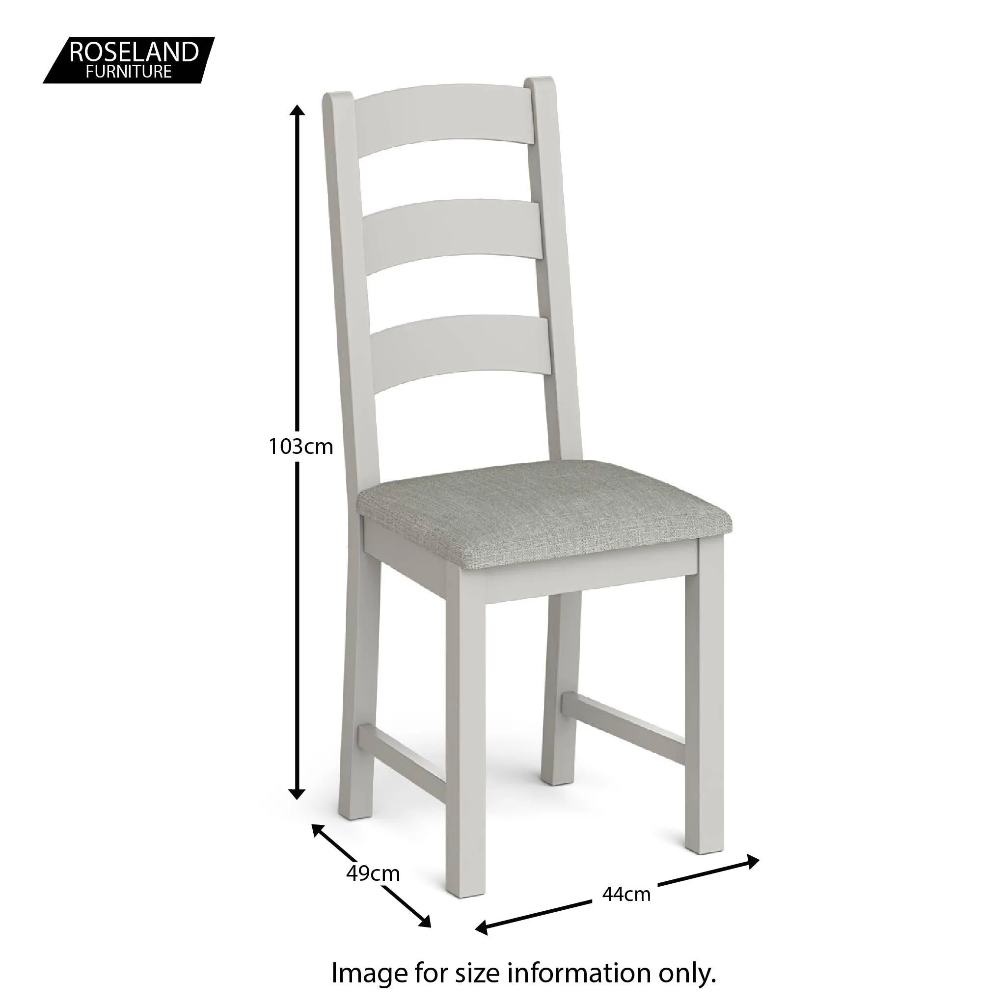 Lundy Grey Ladder Back Dining Chair