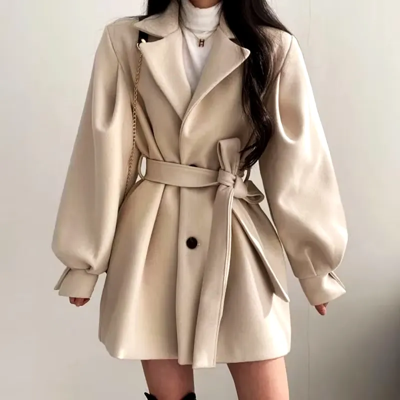 Mauve |  Belted Jacket