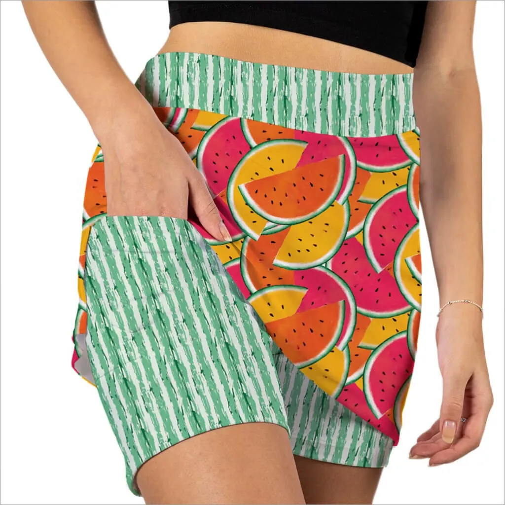 MELON FEST COLORFUL SKORT