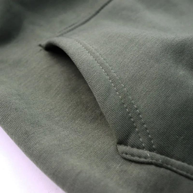 Men Warm Fleece Hoodies Sweatshirts Streetwear