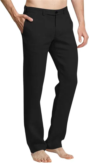 Mens Dress Pants Stylish Slim Fit Stretch Flat Front Elastic Waistband Suit Trouser Office Business Casual Pant