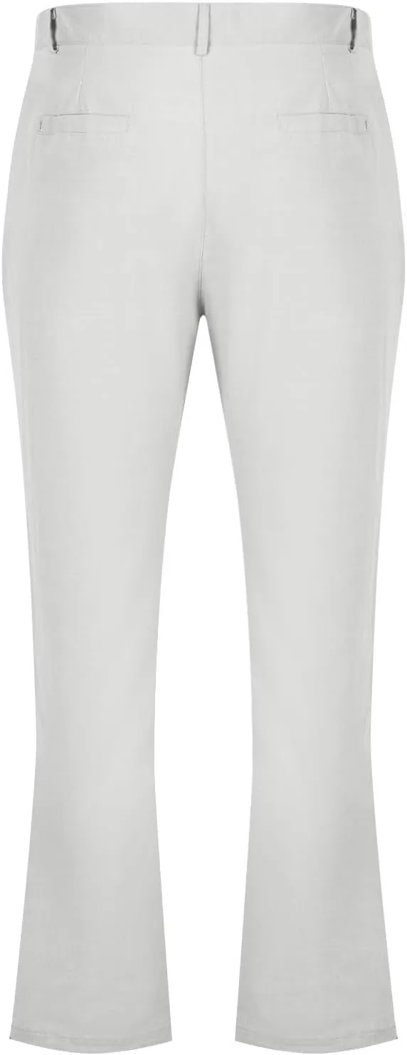 Mens Dress Pants Stylish Slim Fit Stretch Flat Front Elastic Waistband Suit Trouser Office Business Casual Pant