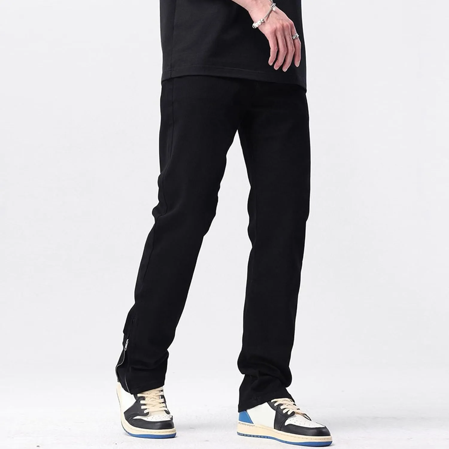 Men's Fashion Slim Fit Streetsweat Pants Casual Solid Regular Fit Trouser Stylish Comfort Outdoor Pants