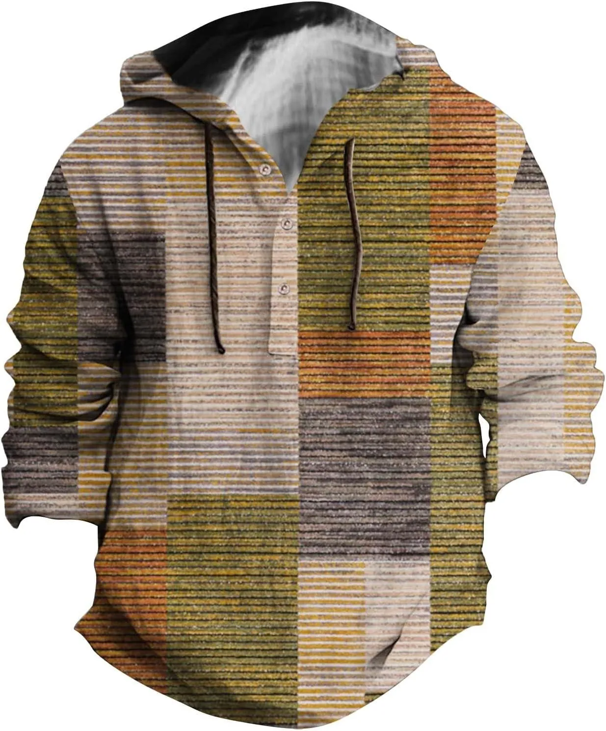 Men's Hoodie Fleece Hoodie Splicing Large Size Sweater Jacket 3D Printed Button Up Hoodie 50 Long Sleeve Men Men 50