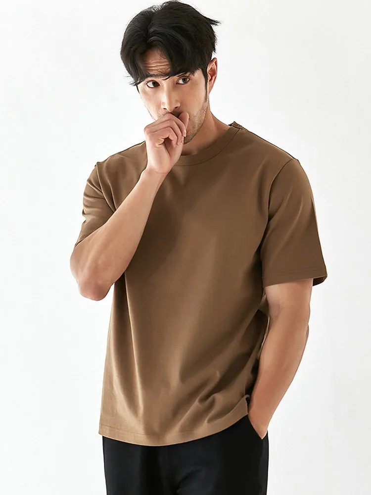 Men'S Vintage Solid Crew Neck T-Shirts
