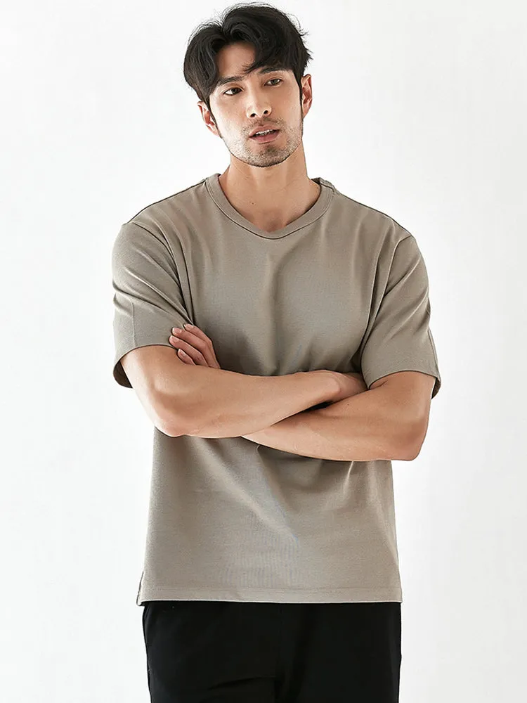 Men'S Vintage Solid Crew Neck T-Shirts