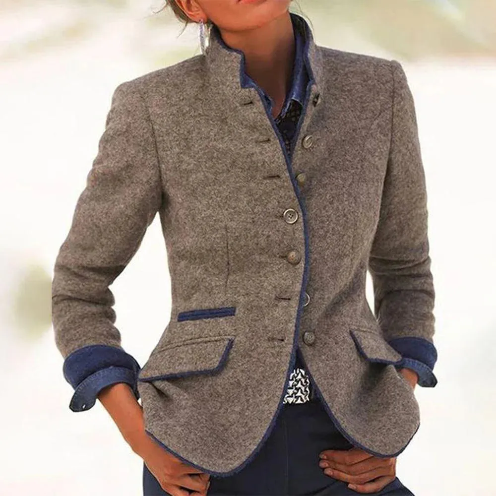 NEW Elegant Long Sleeve Plain Outerwear - Size Small - Retails $107 