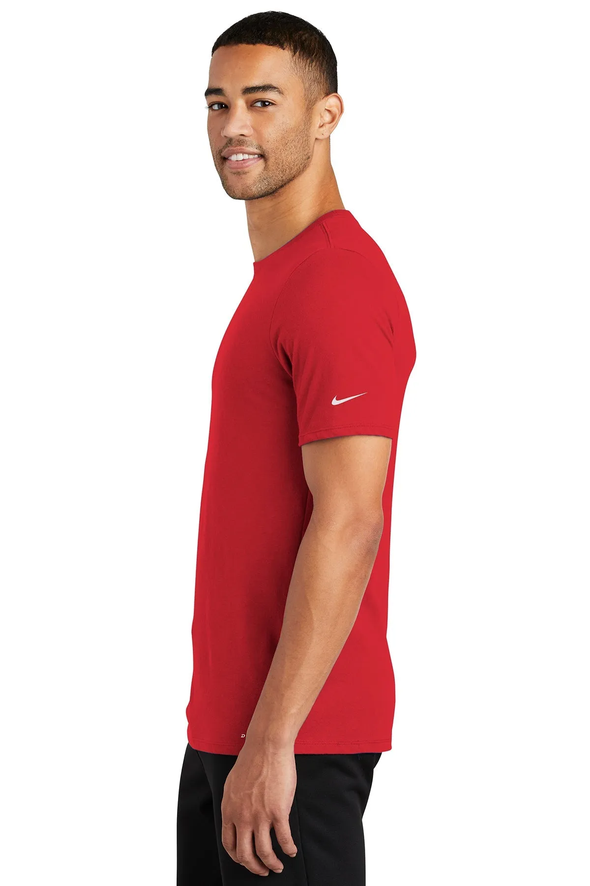 Nike DriFIT Cotton Poly Custom Tees, Gym Red