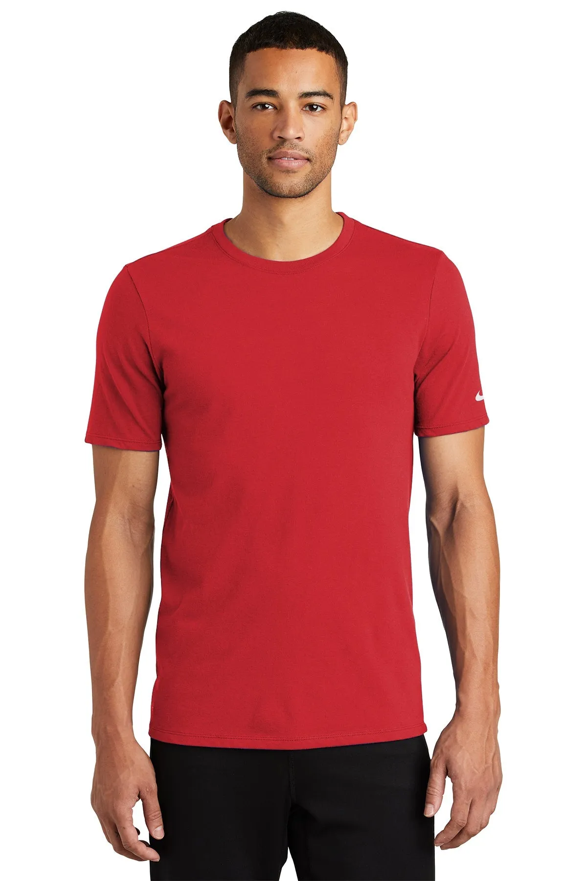 Nike DriFIT Cotton Poly Custom Tees, Gym Red