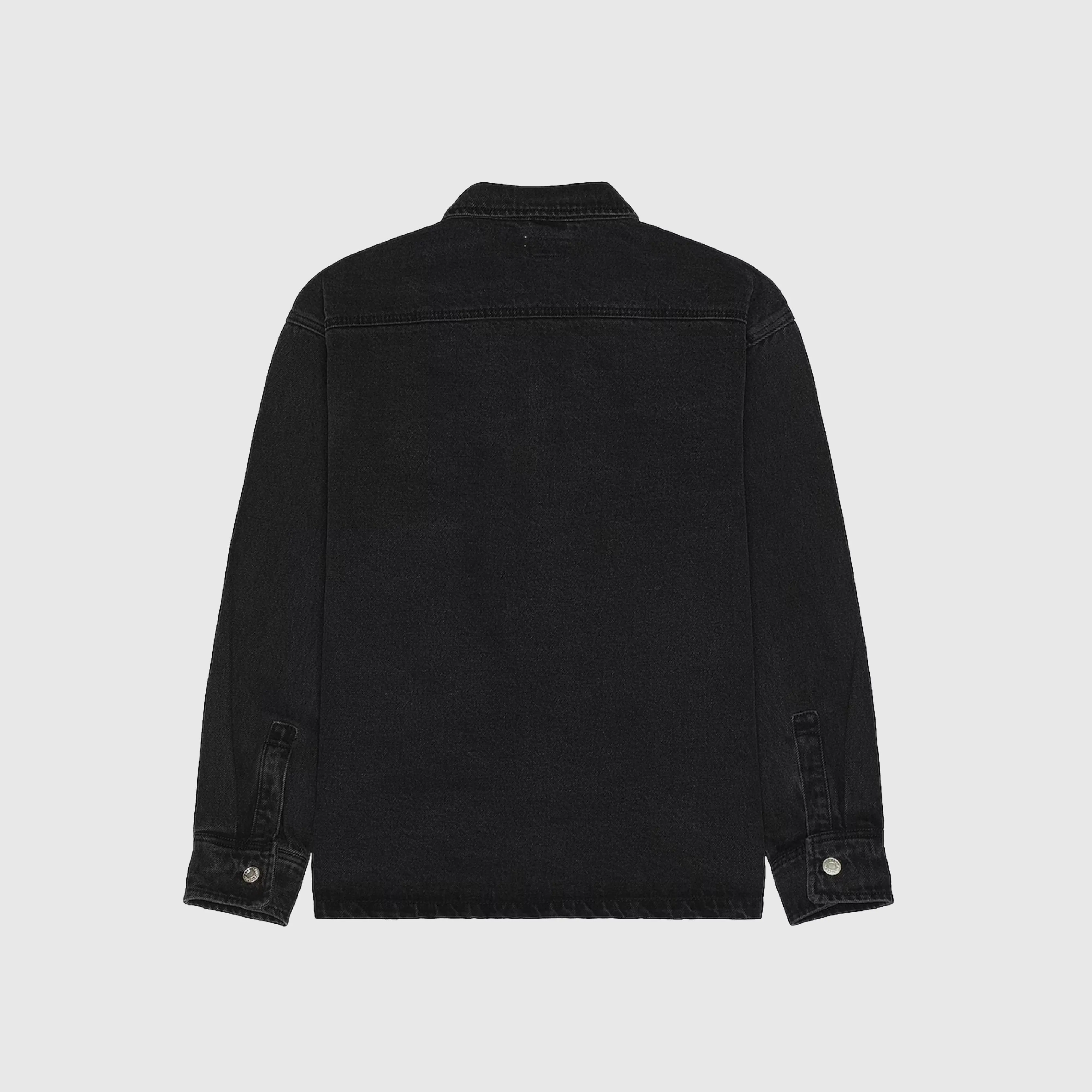 Obey Milton Shirt Jacket - Faded Black