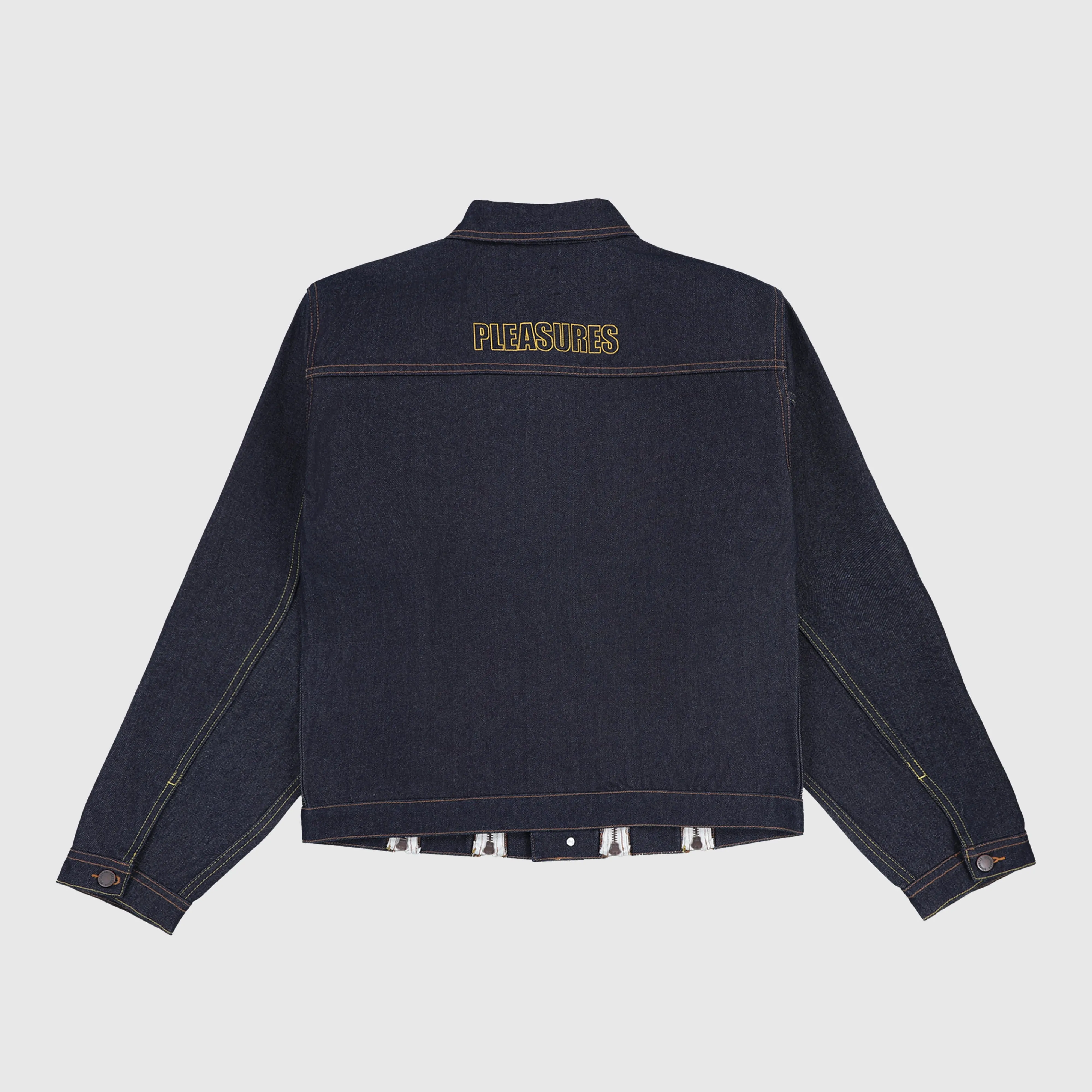 Pleasures Mileage Trucker Jacket - Raw Indigo