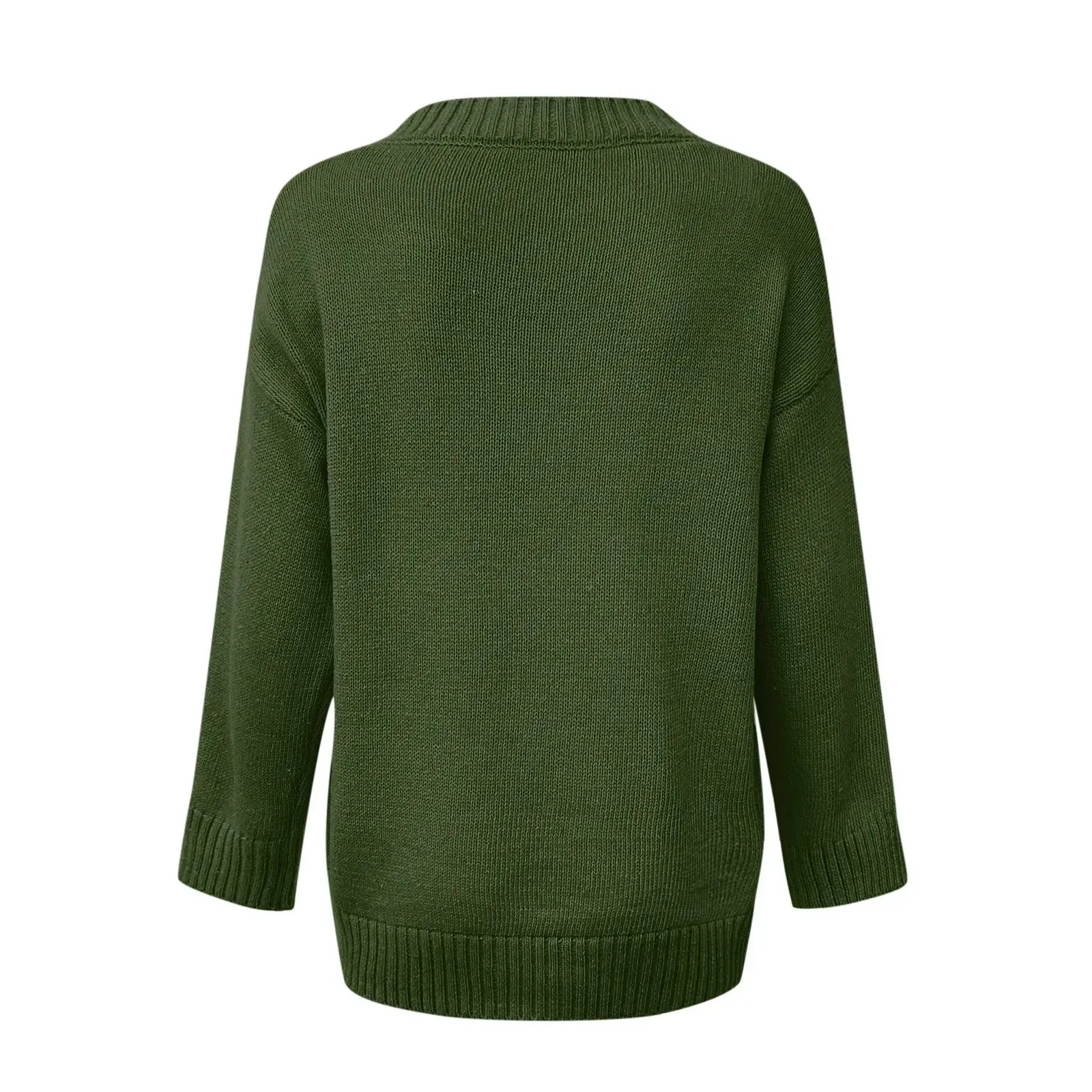 Pullovers Women Sweaters Pure Color New 2021 Autumn Winters v-neck Female Long Sleeve Turtleneck Sweaters Women Fashion YXZ6055