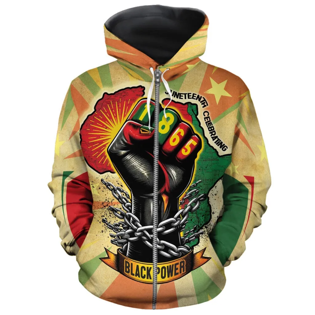 Resilience of Freedom Juneteenth All-over Hoodie