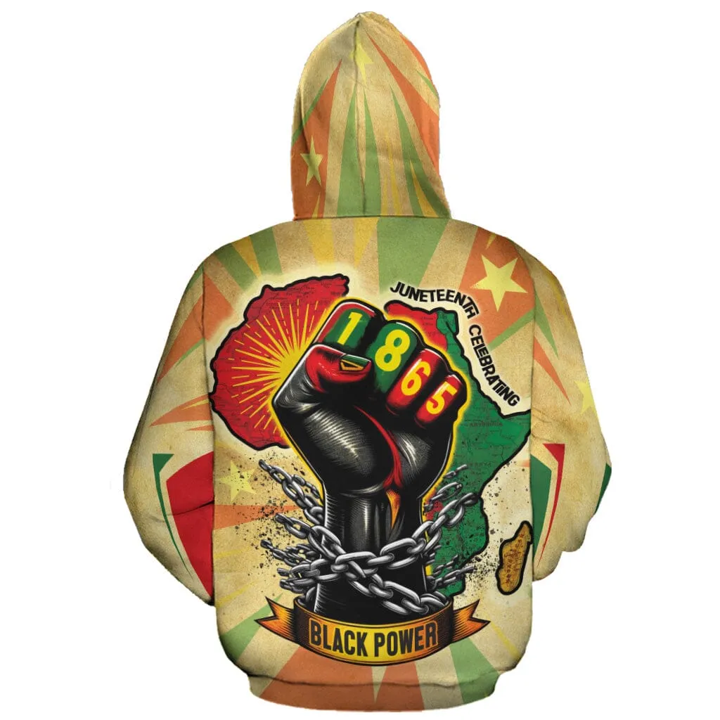 Resilience of Freedom Juneteenth All-over Hoodie