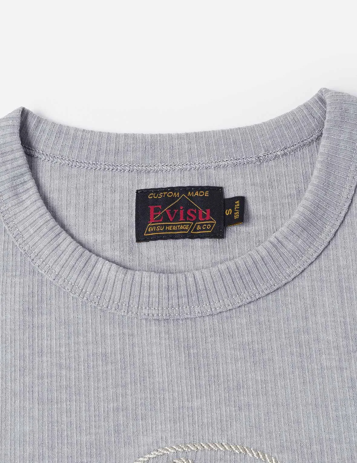 Rope Twist Logo Embroidery Fashion Fit T-shirt