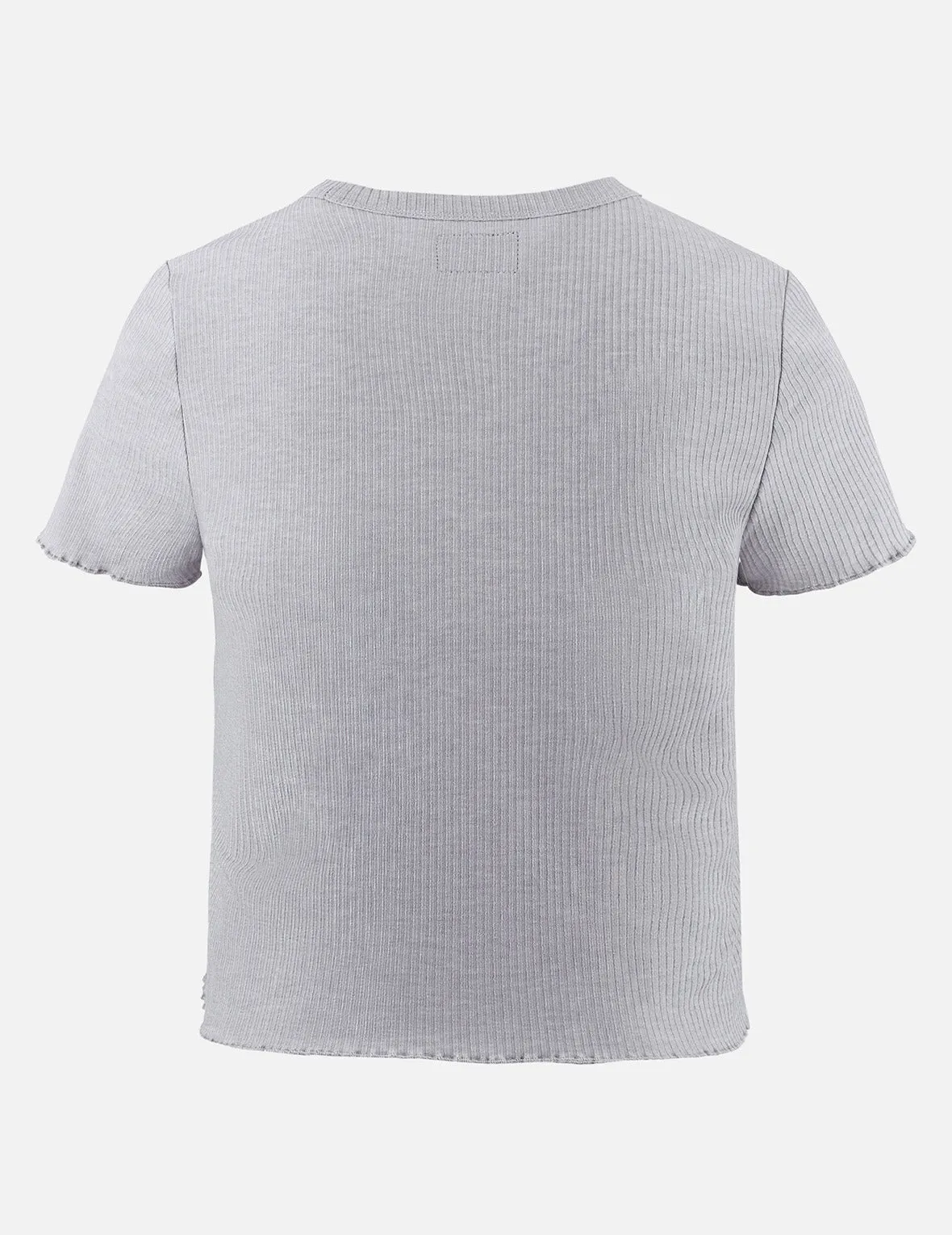 Rope Twist Logo Embroidery Fashion Fit T-shirt