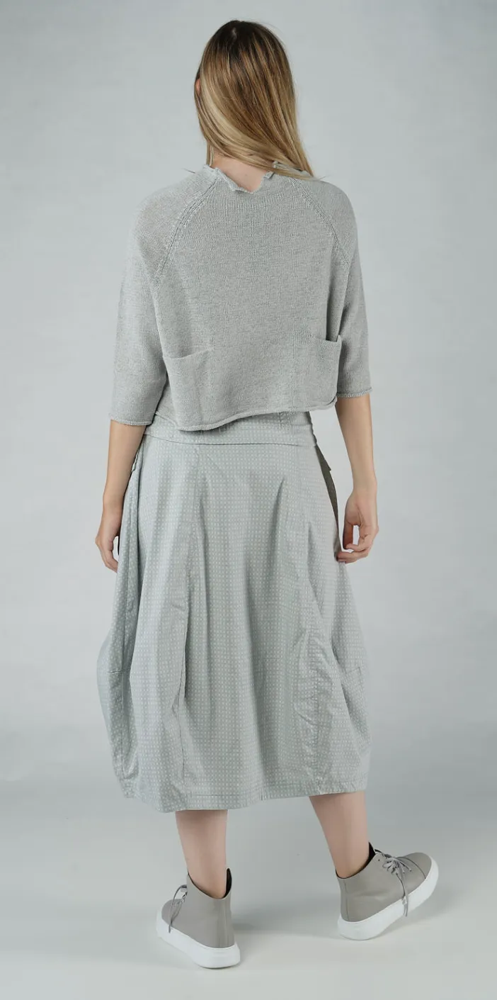 Rundholz Black Label - Lightweight Crop Cardigan in Grey