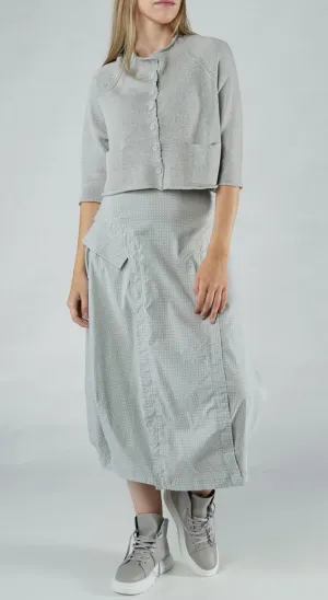 Rundholz Black Label - Lightweight Crop Cardigan in Grey