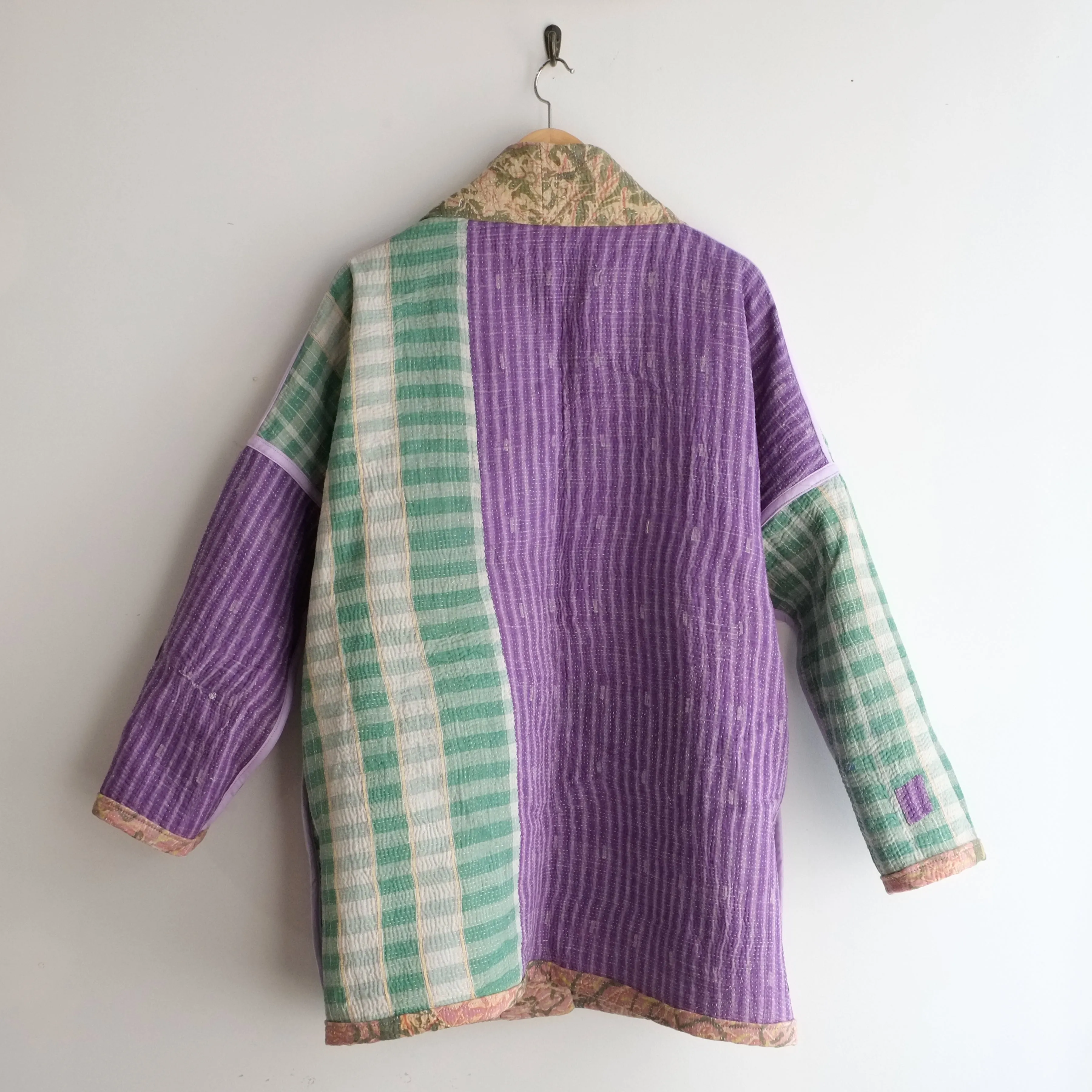 S Dusty Rose with Green Vines Anoushka Jacket LL128