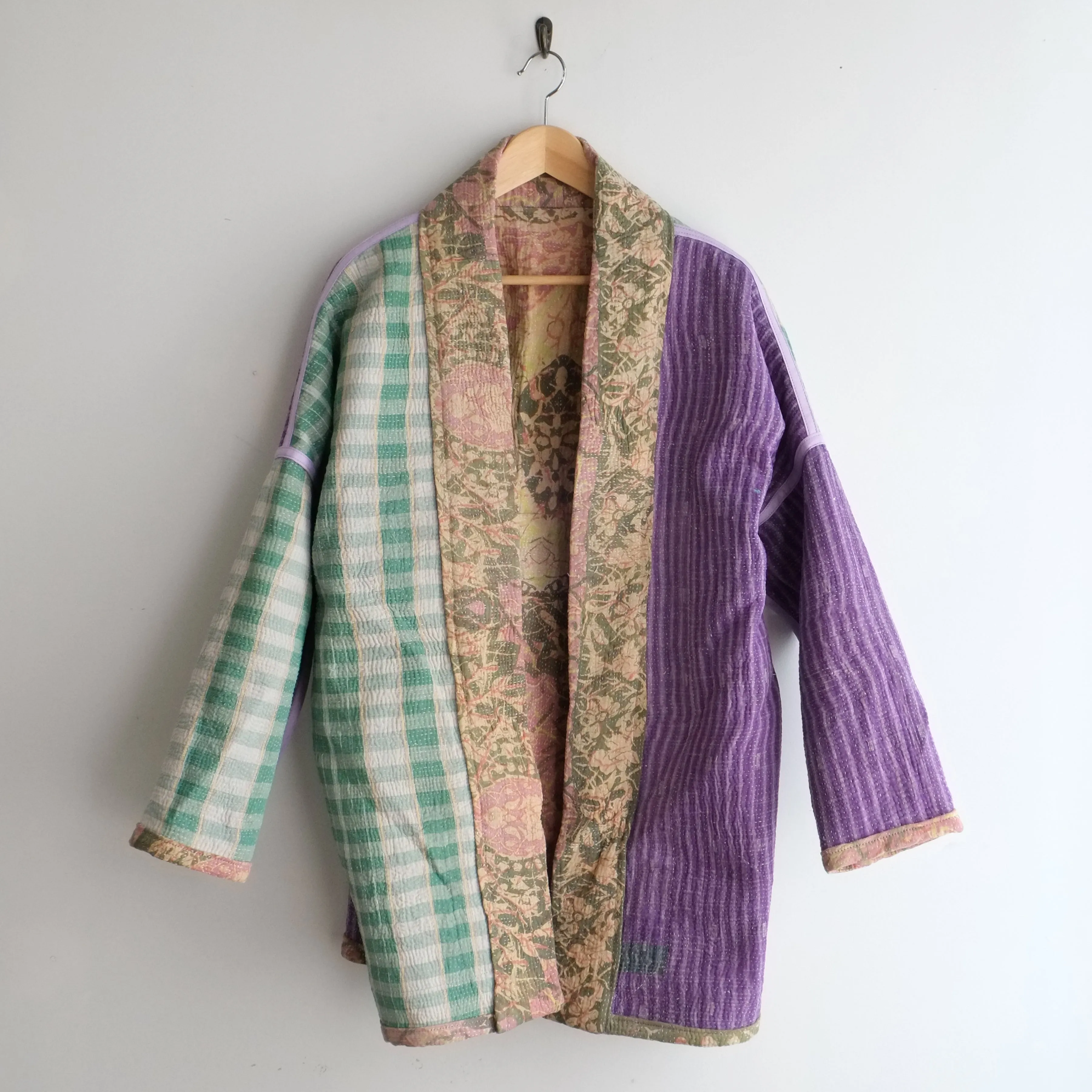 S Dusty Rose with Green Vines Anoushka Jacket LL128