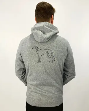Saluki Dad Illustration: Unisex Hoodie