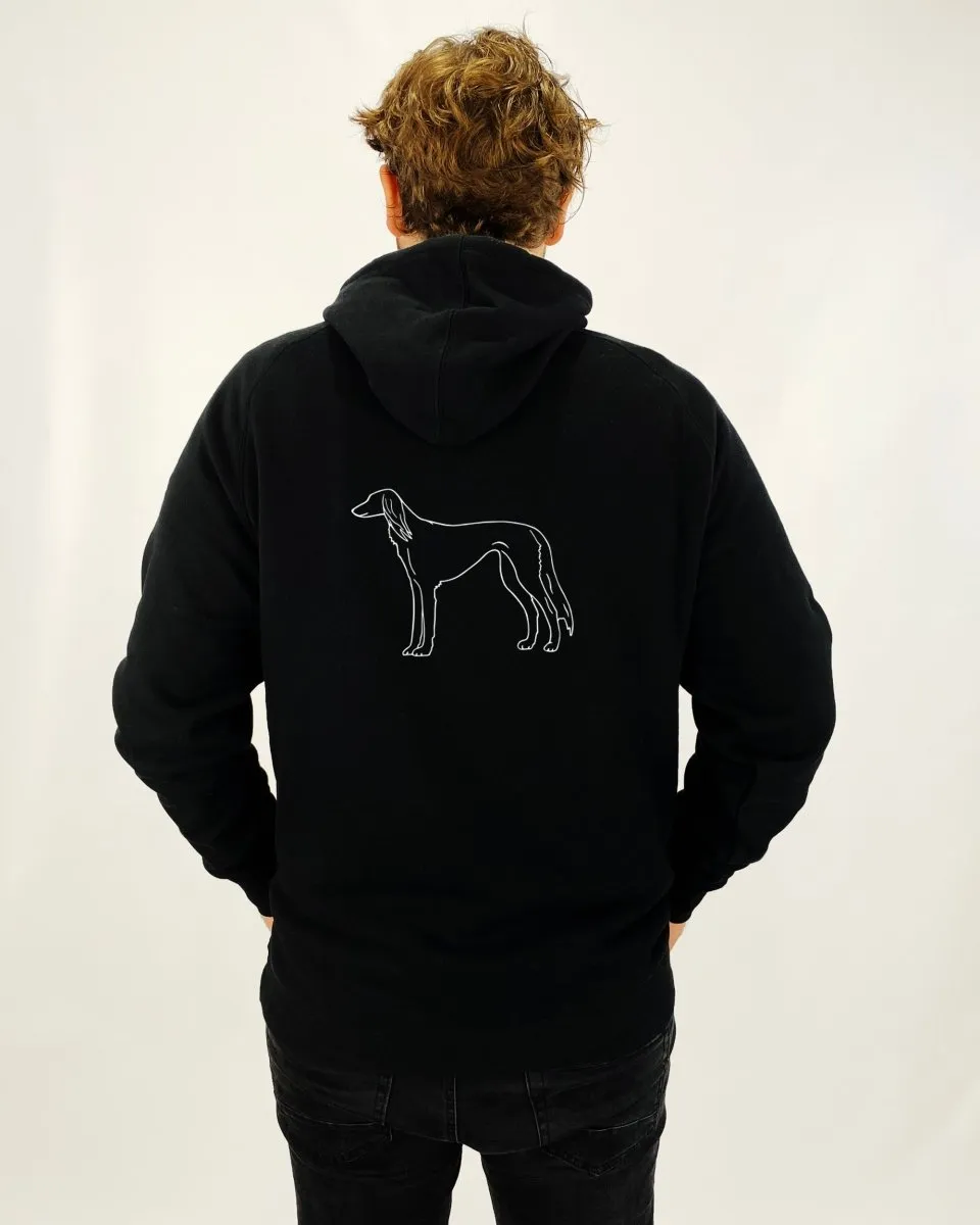 Saluki Dad Illustration: Unisex Hoodie