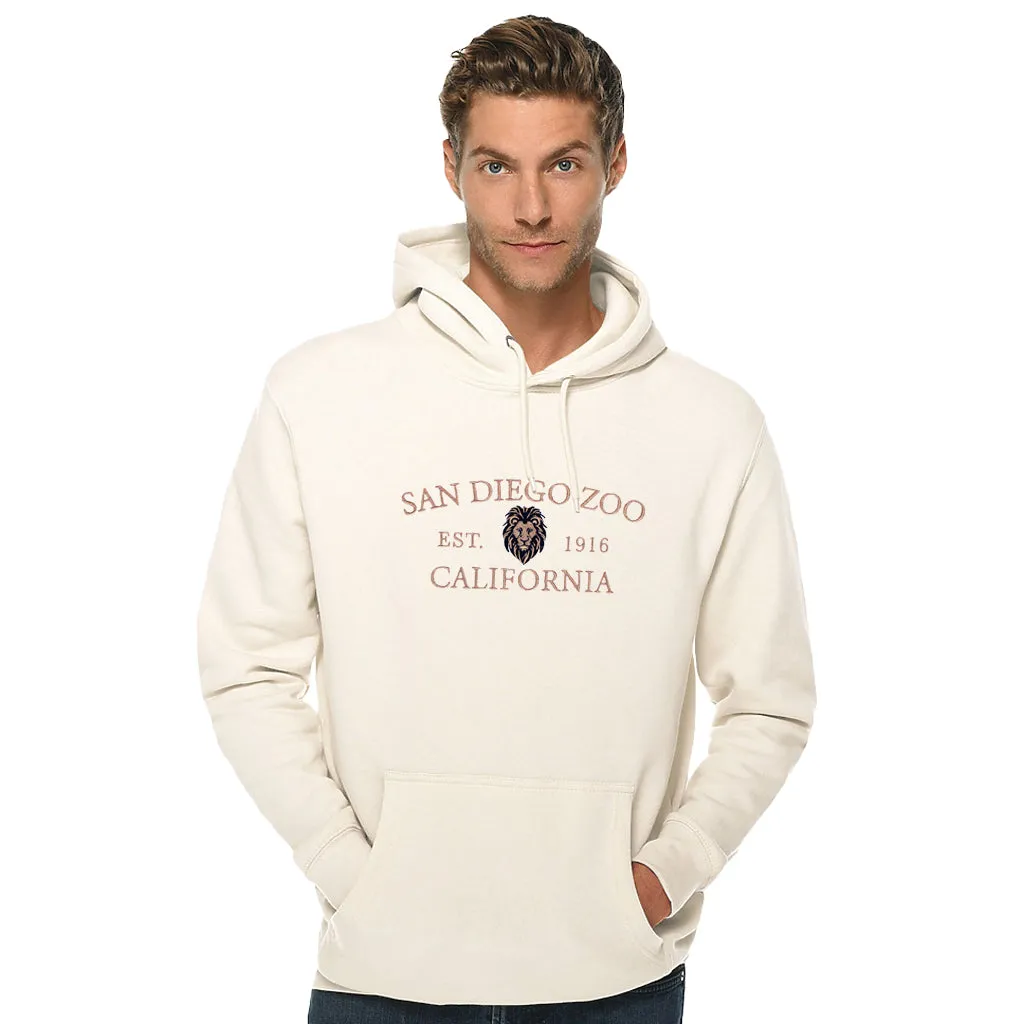 San Diego Zoo Embroidered Lion Hooded Sweatshirt