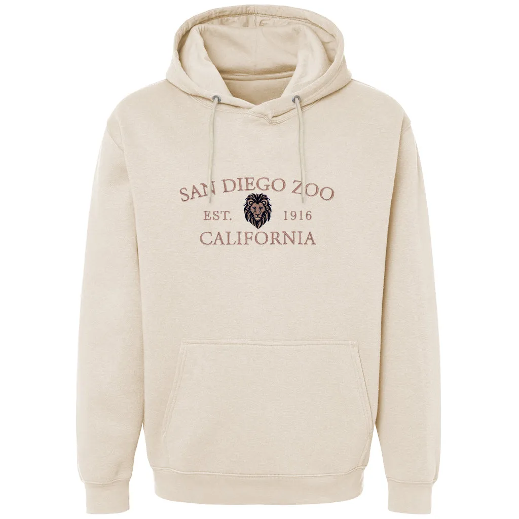 San Diego Zoo Embroidered Lion Hooded Sweatshirt
