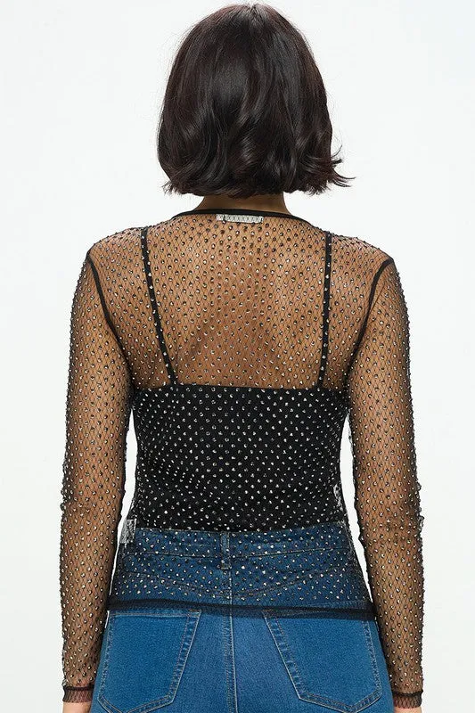 Sheer Mesh Top